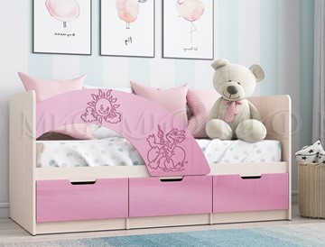 Детская кровать Юниор-3, Розовый металлик в Краснодаре