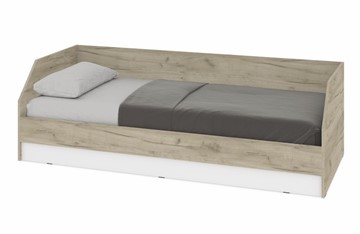 1-спальная детская кровать О81, Серый дуб - Белый в Краснодаре