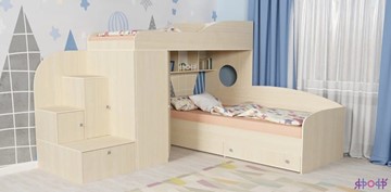 Детская кровать-шкаф Кадет-2, корпус Дуб, фасад Дуб в Краснодаре