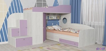 Детская кровать-шкаф Кадет-2, корпус Винтерберг, фасад Ирис в Краснодаре
