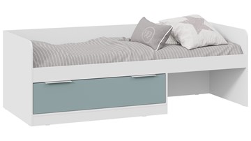 1-спальная детская кровать Марли Тип 1 (Белый/Серо-голубой) в Новороссийске