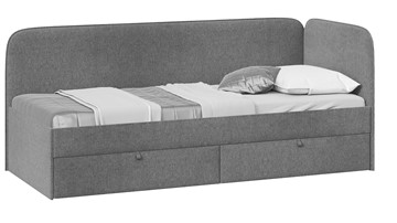 Кровать подростковая Молли тип 1 (90), Микровелюр Scandi Graphite 22 в Армавире