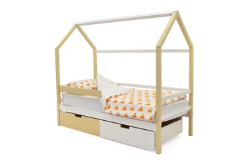 Кровать-домик детская Svogen бежево-белый в Армавире