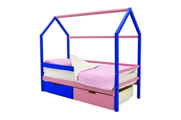 Детская кровать-домик Svogen синий-лаванда в Новороссийске