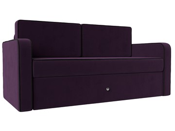 Детский диван-трансформер Смарт, Фиолетовый\Черный (Велюр) в Сочи