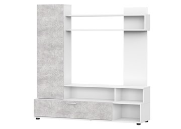 Набор мебели в гостиную МГС-9, белый/цемент светлый в Краснодаре