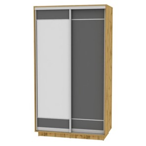 Шкаф 2-х дверный Весенний HK1, 2155х1200х600 (D1D2), ДВ-Графит в Краснодаре