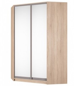 Шкаф угловой Аларти (YA-230х1400(602) (4) Вар. 3; двери D5+D5), с зеркалом в Краснодаре