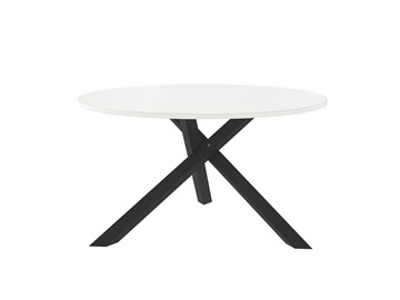 Круглый столик Триада-15Д, черный/белый в Краснодаре