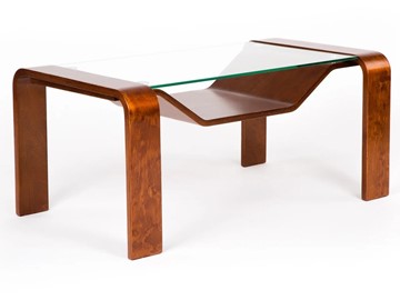 Стеклянный столик Мебелик Гурон 1 (вишня) в Краснодаре