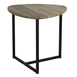 Круглый столик Мебелик BeautyStyle-11 (дуб крымский состаренный/черный) в Армавире