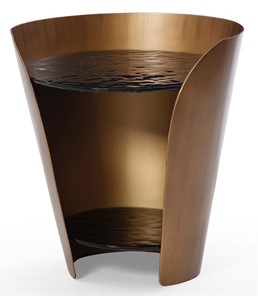 Стеклянный журнальный столик ET6123 (D48,6) закаленное стекло/бронзовый в Сочи