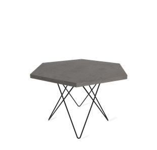 Круглый столик SHT-TU37 / SHT-ТT20 70 ЛДСП (бетон чикаго темно-серый/черный муар) в Сочи