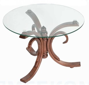 Стеклянный столик в зал СЖ 5 средний тон/стекло в Сочи