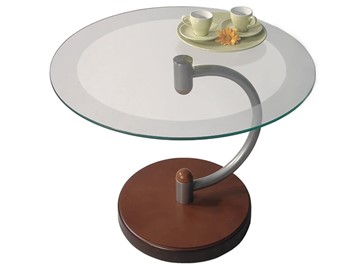 Стеклянный столик в зал Дуэт 13Н (металлик средне-коричневый) в Сочи