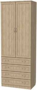 Шкаф двухдверный 103 со штангой, цвет Дуб Сонома в Армавире