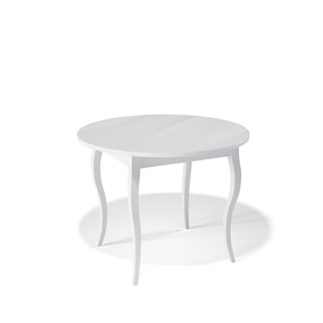 Обеденный раздвижной стол Kenner 1000С (Белый/Стекло белое глянец) в Армавире