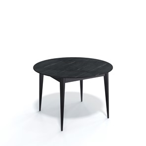 Обеденный раздвижной стол Kenner W1200 (Черный/Мрамор серый) в Армавире