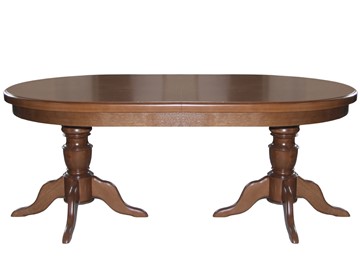 Обеденный овальный стол 2,0(2,5)х1,1 на двух тумбах, (нестандартная покраска) в Краснодаре