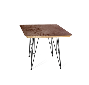 Керамический кухонный стол SHT-TU10 (4 шт.)/ТT8 60/60 (черный/прозрачный лак/коричневая сепия) в Армавире