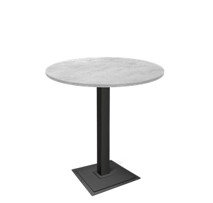 Барный стол SHT-TU5-BS1/H110 / SHT-TT 90 ЛДСП (бетон чикаго светло-серый/черный) в Краснодаре