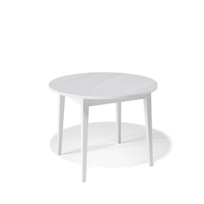 Круглый стол Kenner 1000M (Белый/Стекло белое сатин) в Краснодаре