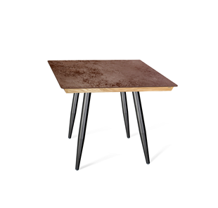 Керамический кухонный стол SHT-TU14 (4 шт.)/ТT8 60/60 (черный муар/прозрачный лак/коричневая сепия) в Сочи