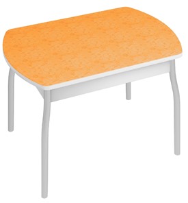 Стол обеденный Орфей-6, Оранжевые цветы в Краснодаре