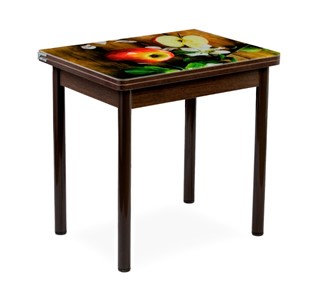 Кухонный пристенный стол СПА-02 СТФ, венге/фотопечать дерево/опоры коричневый в Армавире