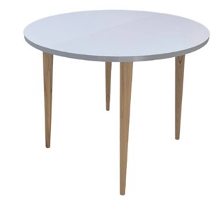 Кухонный стол круглый Creo-line Серый камень 90*90 см ЛДСП в Краснодаре