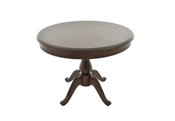 Деревянный стол на кухню Фабрицио-1 Круг 900, (Тон 7 - Орех тёмный) Морилка/Эмаль в Армавире
