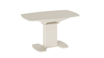Стеклянный обеденный стол Портофино (СМ(ТД)-105.02.11(1)), цвет Бежевое/Стекло бежевое матовое LUX в Краснодаре