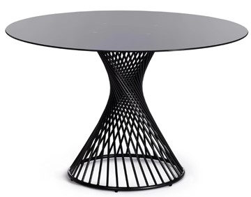 Стеклянный стол BERTOIA (mod. GT21) металл/стекло, Black (черный) арт.20595 в Краснодаре