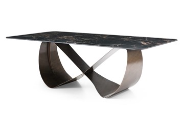 Керамический кухонный стол DT9305FCI (240) черный керамика/бронзовый в Армавире