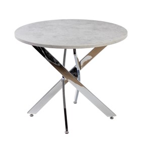 Кухонный круглый стол Фиеро 900, Бетон/Хром в Армавире