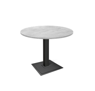 Кухонный обеденный стол SHT-TU5-BS1 / SHT-TT 90 ЛДСП (бетон чикаго светло-серый/черный) в Краснодаре