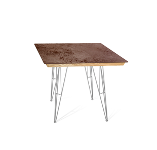 Керамический обеденный стол SHT-TU10 (4 шт.)/ТT8 60/60 (хром лак/прозрачный лак/коричневая сепия) в Армавире