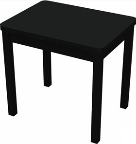 Кухонный стол раздвижной Бари дерево №8 (стекло черное/черный) в Краснодаре