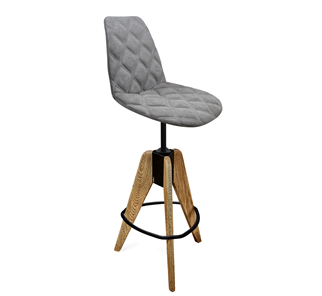 Барный стул SHT-ST29-C20/S92 (серый туман/брашированный коричневый/черный муар) в Армавире