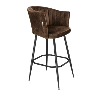 Барный стул SHT-ST42-1 / SHT-S148 (кофейный трюфель/черный муар) в Армавире
