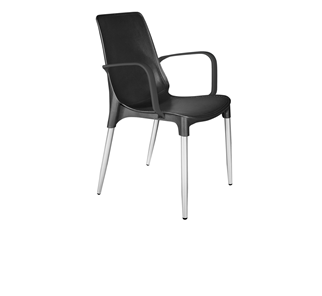 Обеденный стул SHT-ST76/S424-С (черный/хром лак) в Сочи