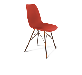 Обеденный стул SHT-ST29/S37 (красный ral 3020/медный металлик) в Краснодаре