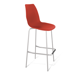 Барный стул SHT-ST29/S29 (красный ral 3020/хром лак) в Сочи