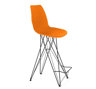 Барный стул SHT-ST29/S66 (оранжевый ral2003/черный муар) в Армавире