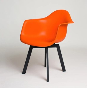 Обеденный стул derstuhl DSL 330 Grand Black (Оранжевый) в Армавире
