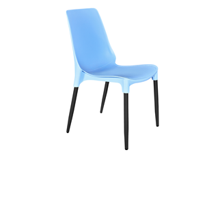 Обеденный стул SHT-ST75/S424-C (голубой/черный муар) в Армавире