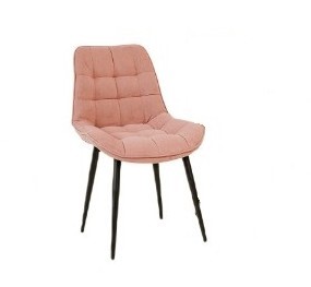Кухонный стул Brendoss Комфорт розовый черные ножки в Сочи