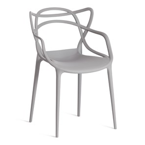 Стул кухонный Cat Chair (mod.028) пластик, 54,5*56*84 серый, арт.13276 в Новороссийске