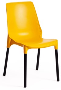 Обеденный стул GENIUS (mod 75) 46x56x84 желтый/черные ножки арт.15281 в Армавире
