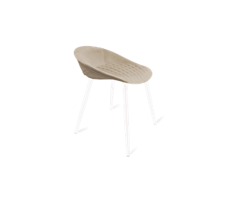 Обеденный стул SHT-ST19-SF1 / SHT-S95-1 (ванильный крем/белый муар) в Армавире